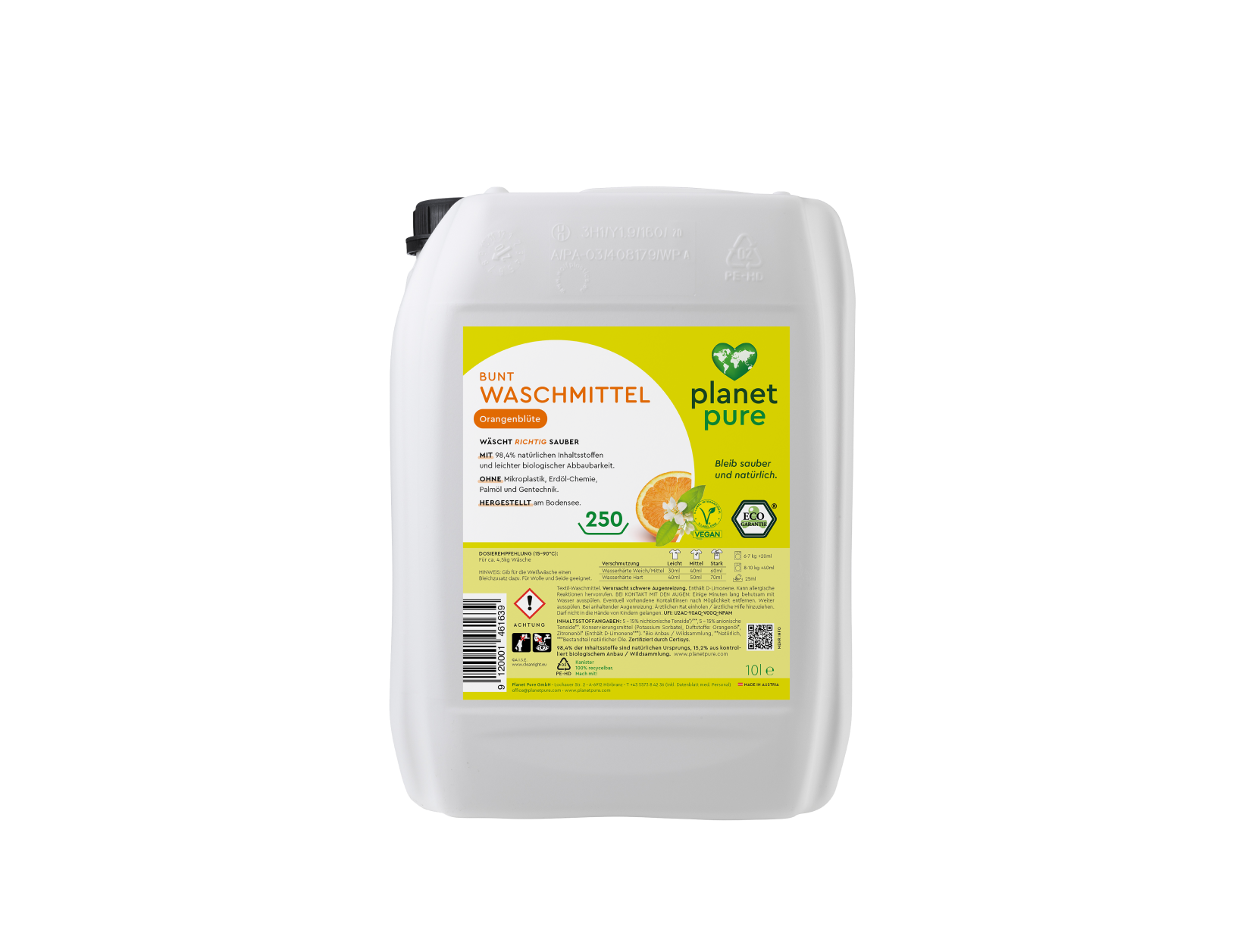 Bunt Waschmittel Orangenblüte 250WL 10L