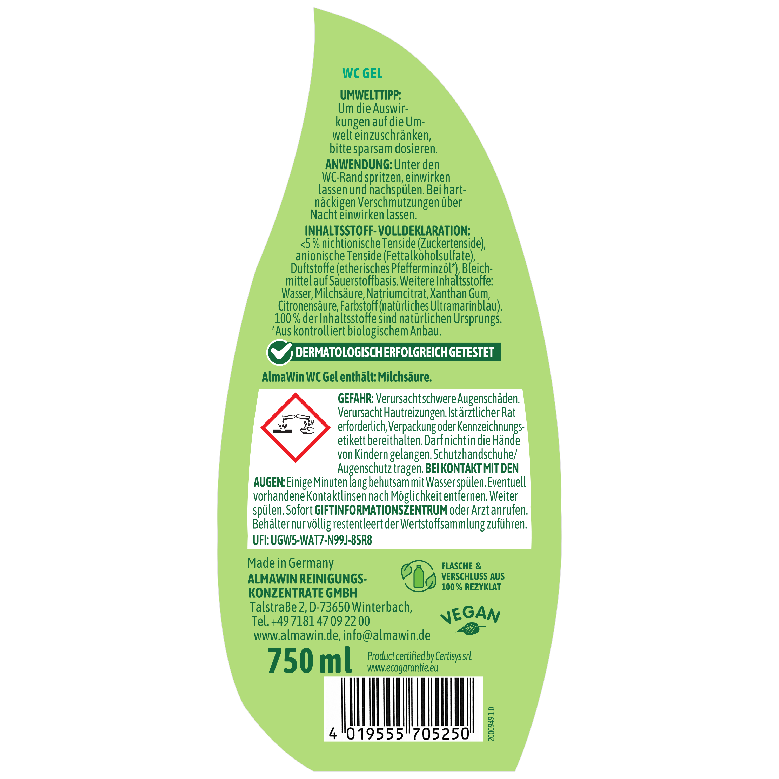 WC Gel Frische Minze