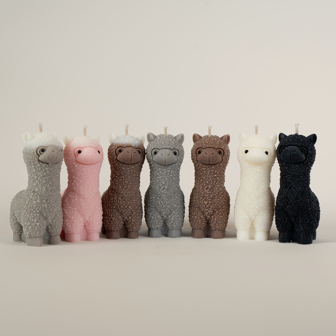 Alpaka-Kerze Ferdinand