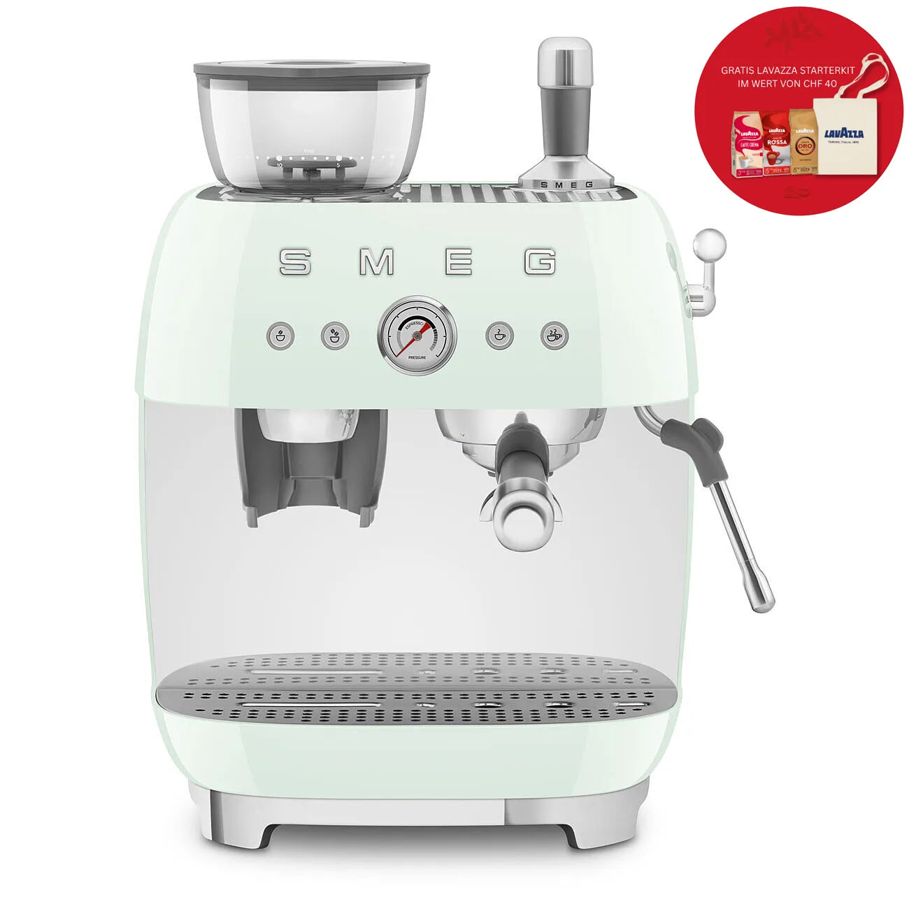 smeg Espressomaschine mit Mahlwerk Lavazza-Edition