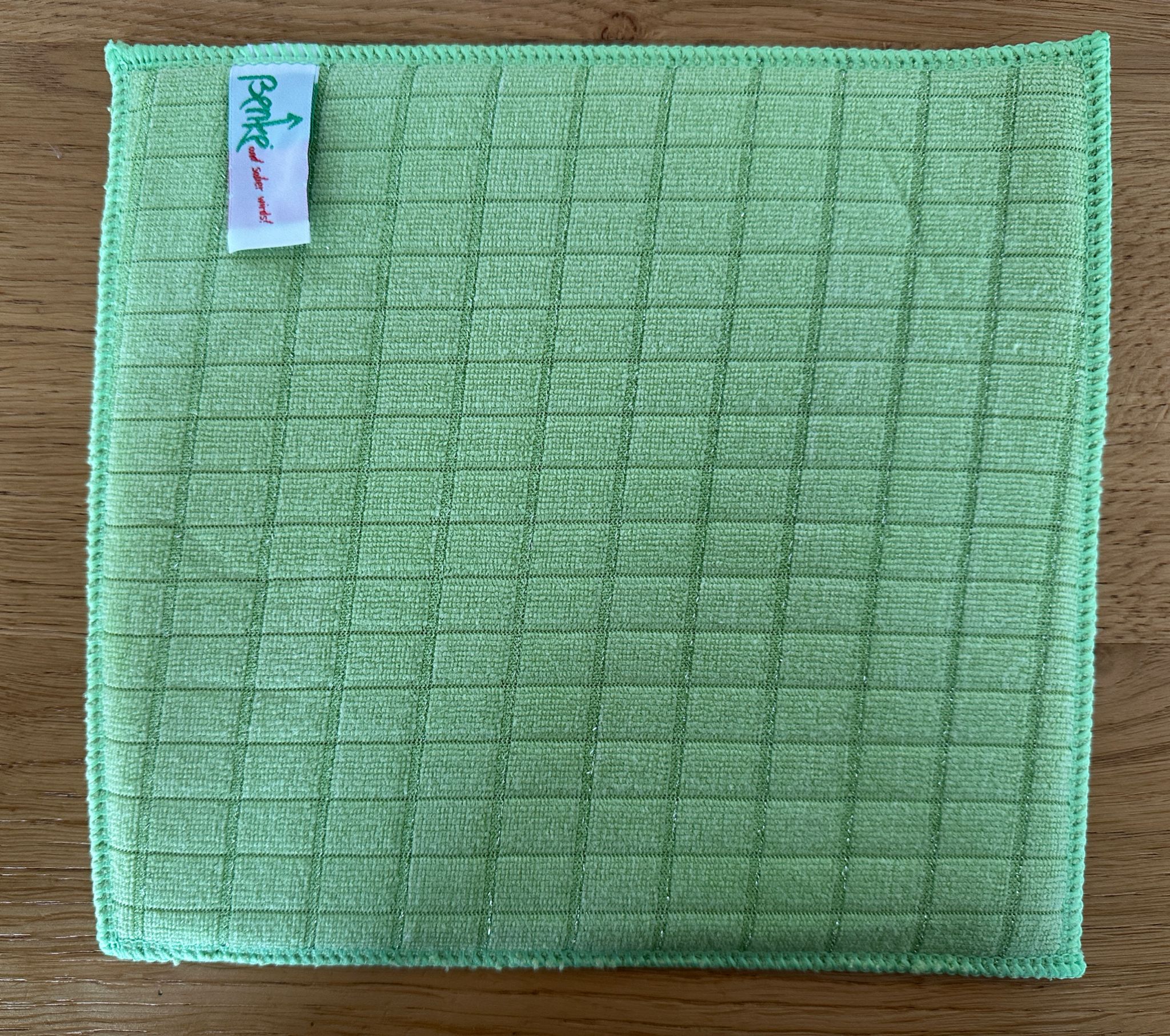 Mikrofaser Schwammtuch grün mit  Silbergarn 5er Set