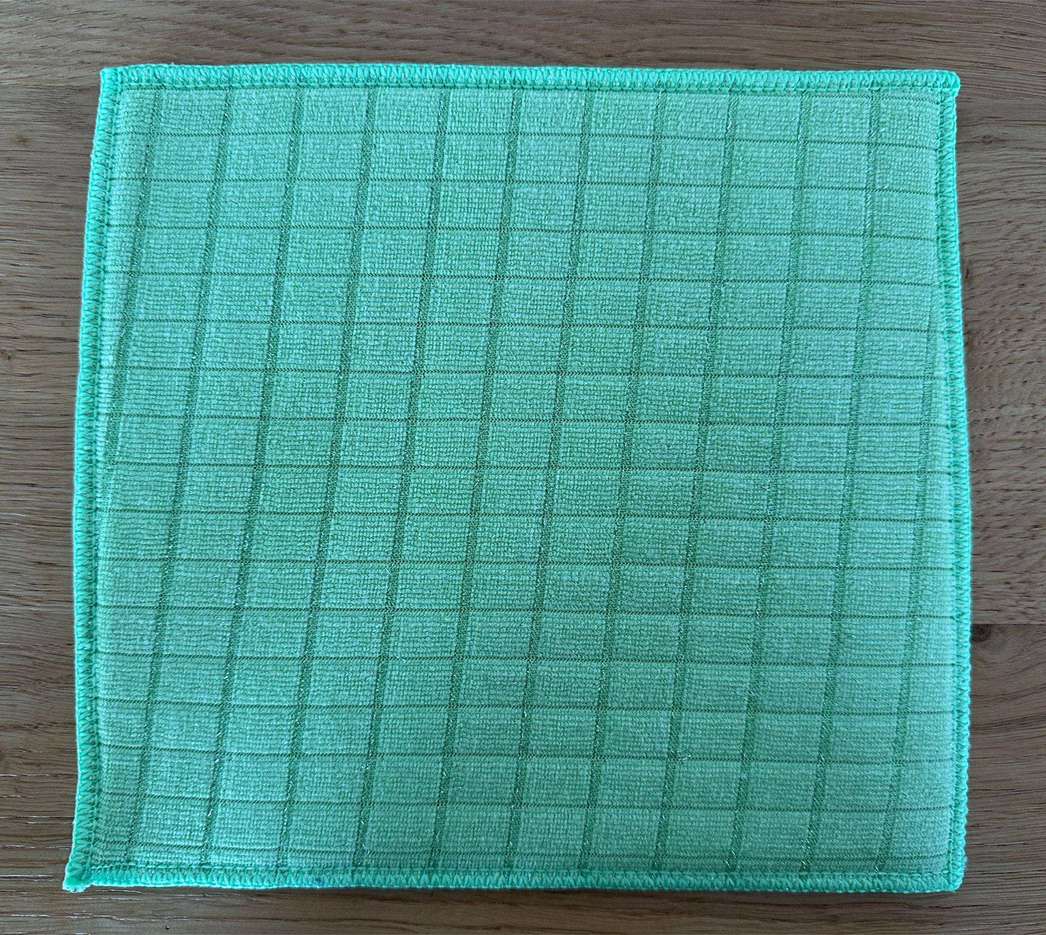 Mikrofaser Schwammtuch grün mit  Silbergarn 5er Set