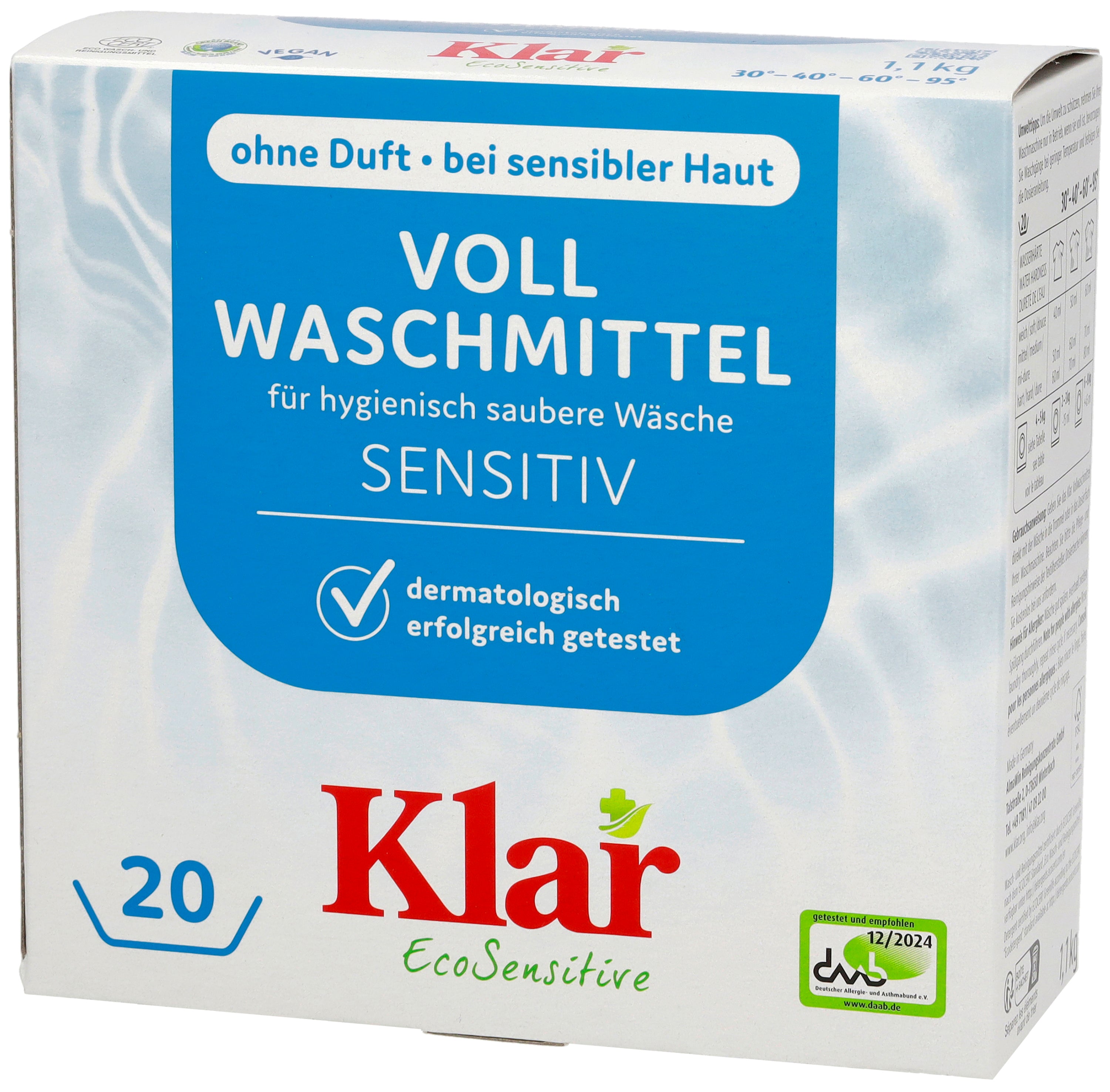 Vollwaschmittel Klar