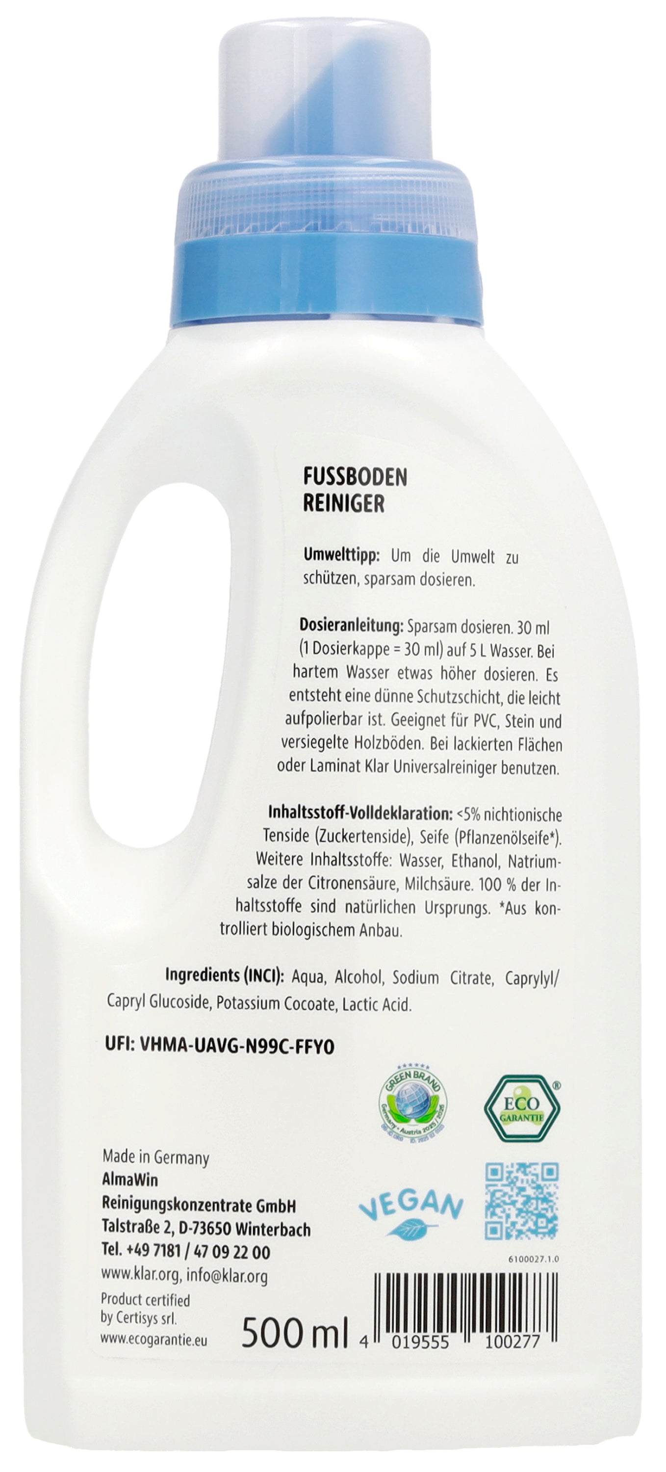 Fußboden-Reiniger Klar EcoSensitiv