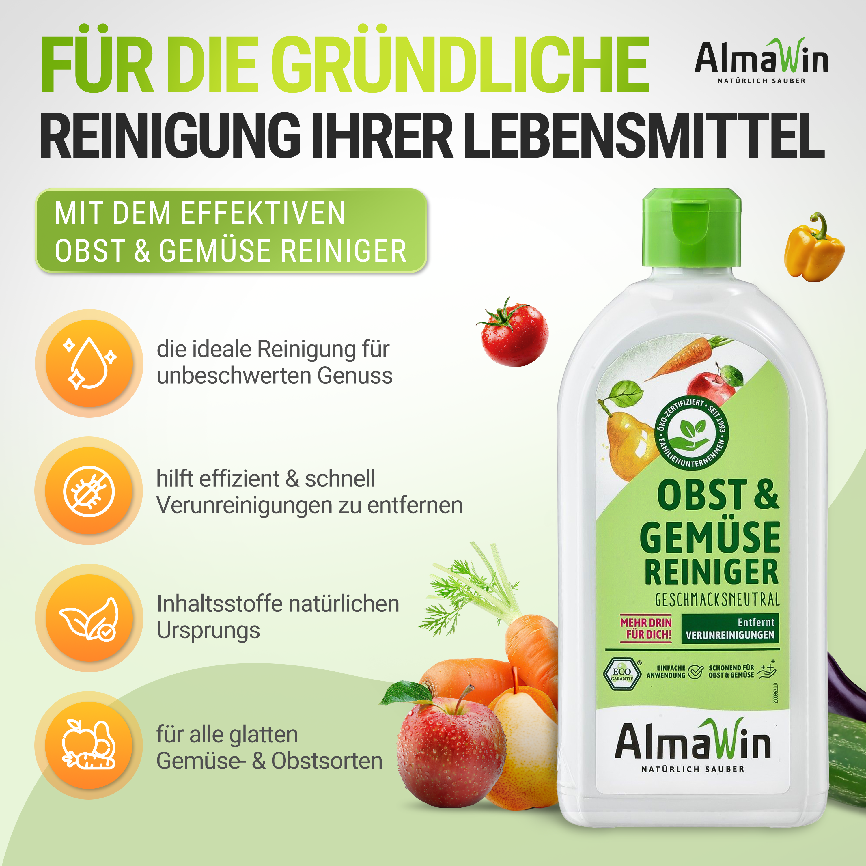 Obst u. Gemüse Reiniger