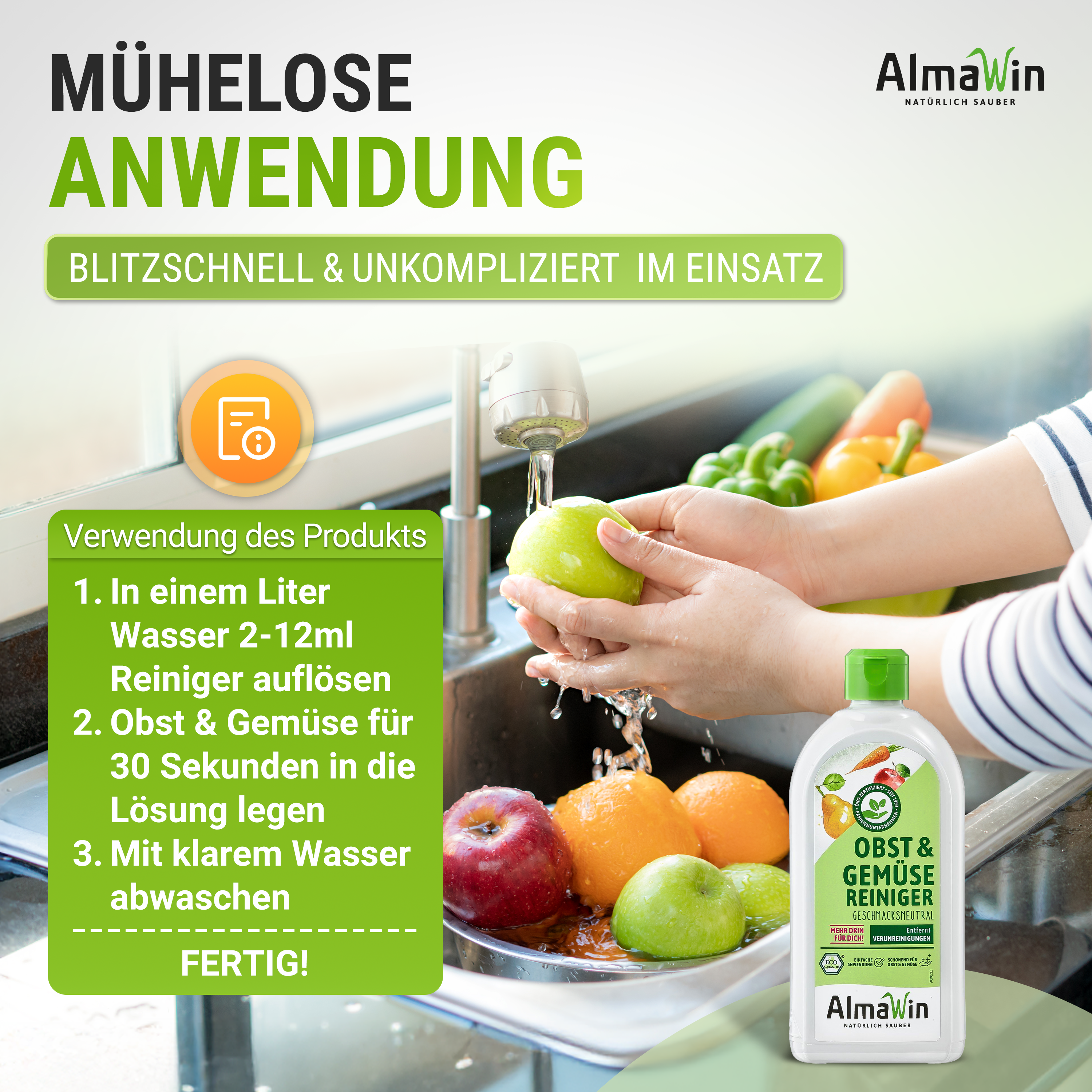 Obst u. Gemüse Reiniger