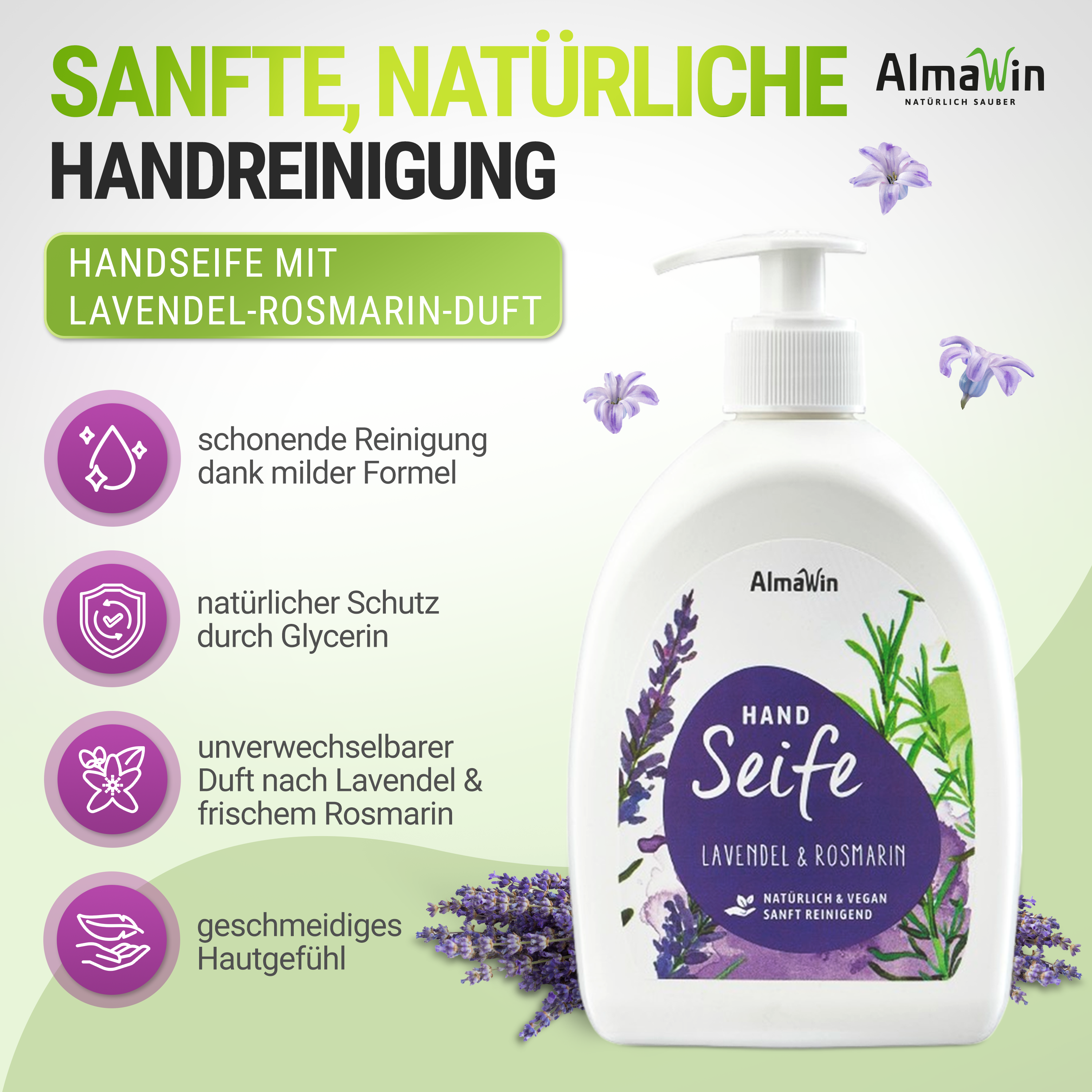 Handseife Lavendel Rosmarin