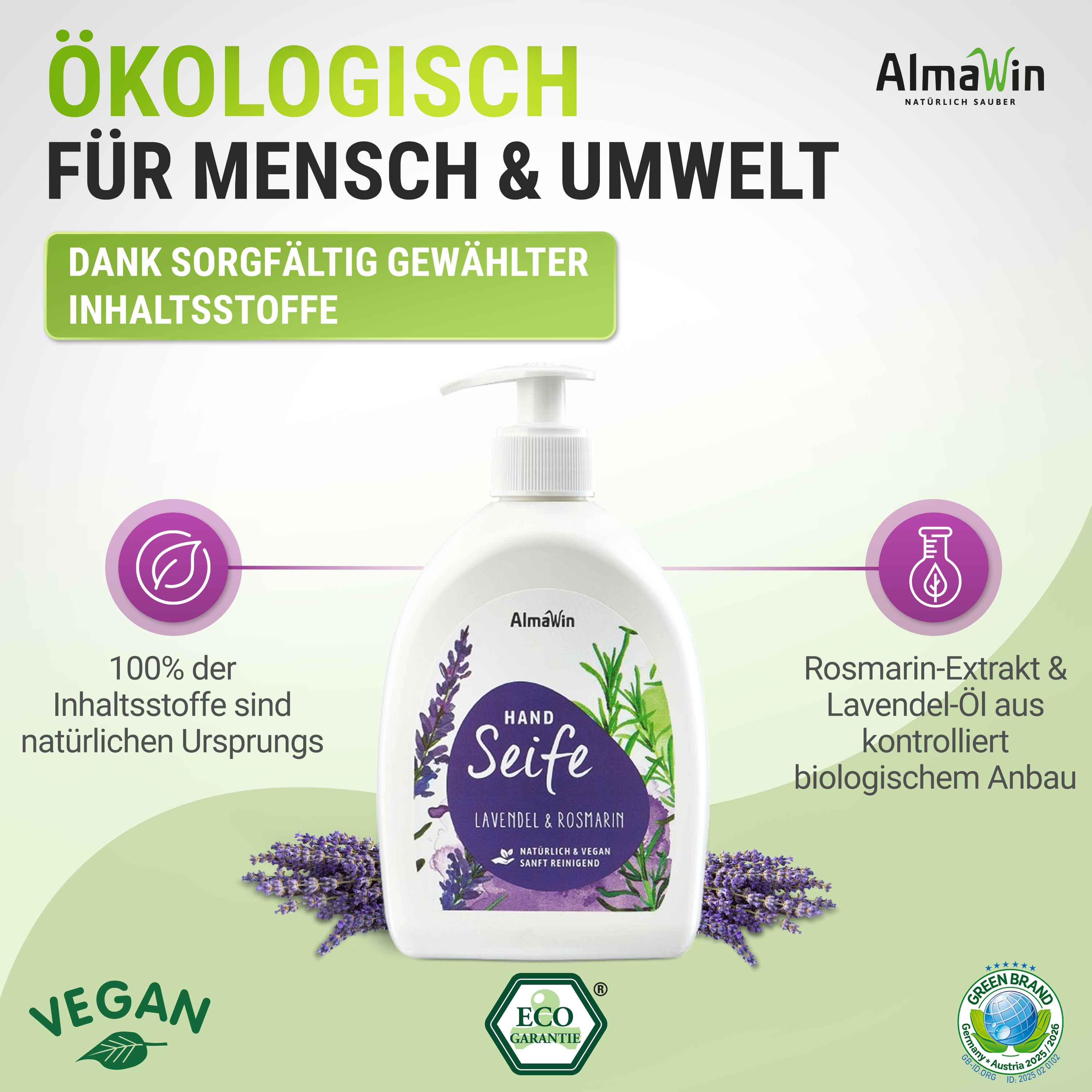 Handseife Lavendel Rosmarin