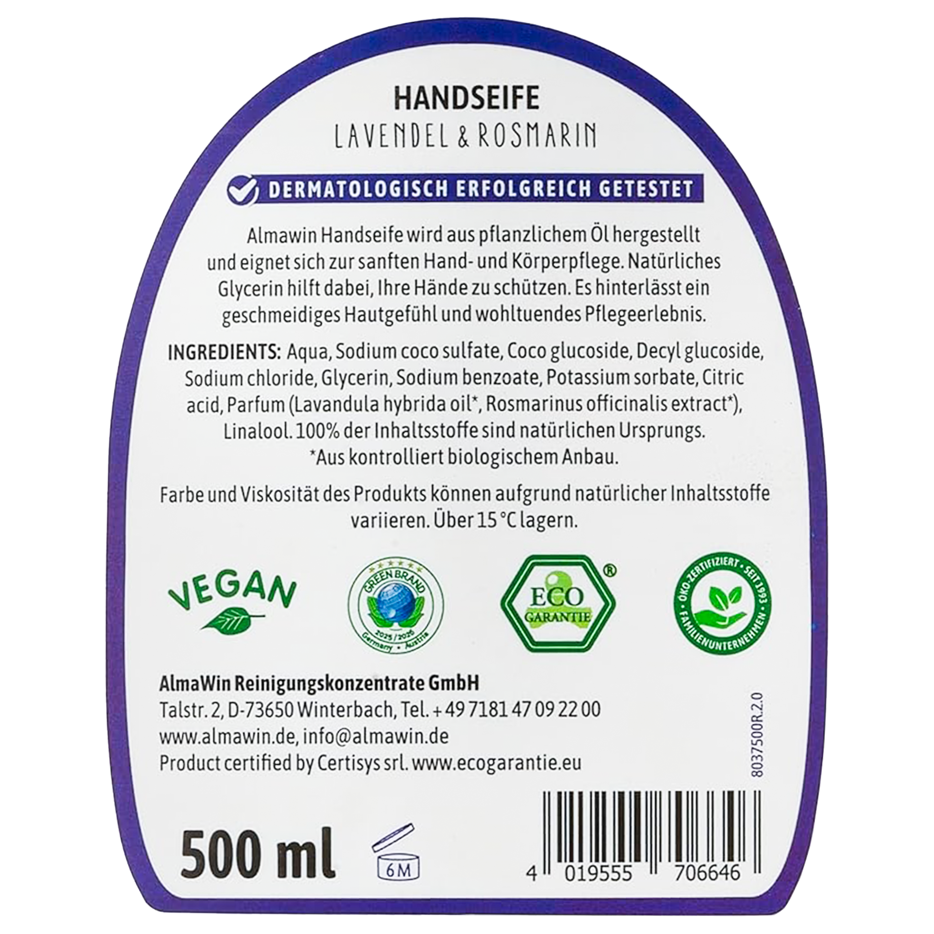 Handseife Lavendel Rosmarin