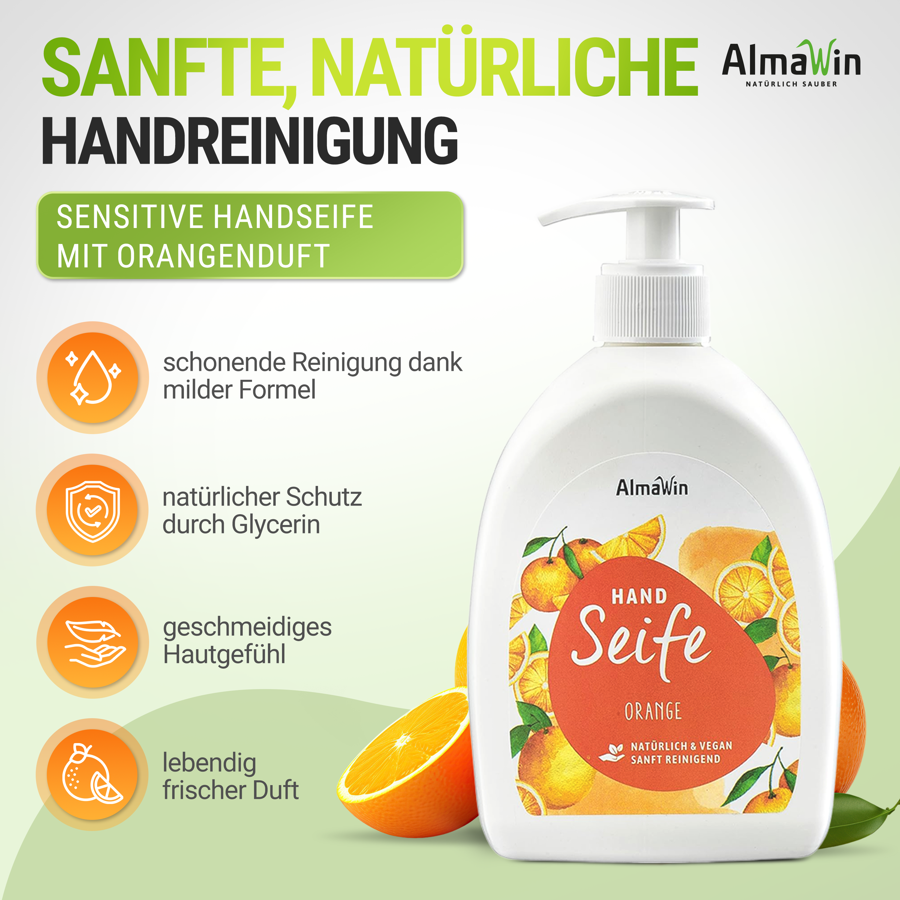 Handseife Orange