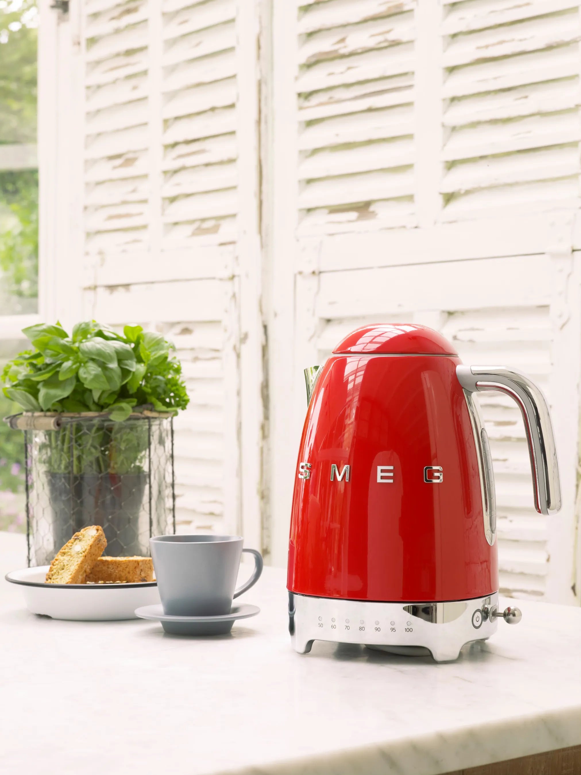 smeg Wasserkocher 1,7 l mit Temperaturregelung